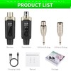 Kadjuh Wireless XLR Transmitter and Receiver& Wireless Guitar Transmitter Receiver,Rechargeable