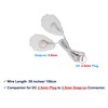 HARPIMER TENS Electrode Cable 2.5mm Male to 3.5mm Snap-on Male