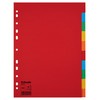 Esselte 10 Packs A4 Card File Dividers. 10 Parts Coloured