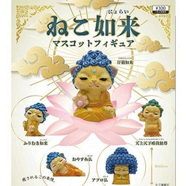 Neko Nyorai Mascot Figure, Set of 5 Types (Full Comp)