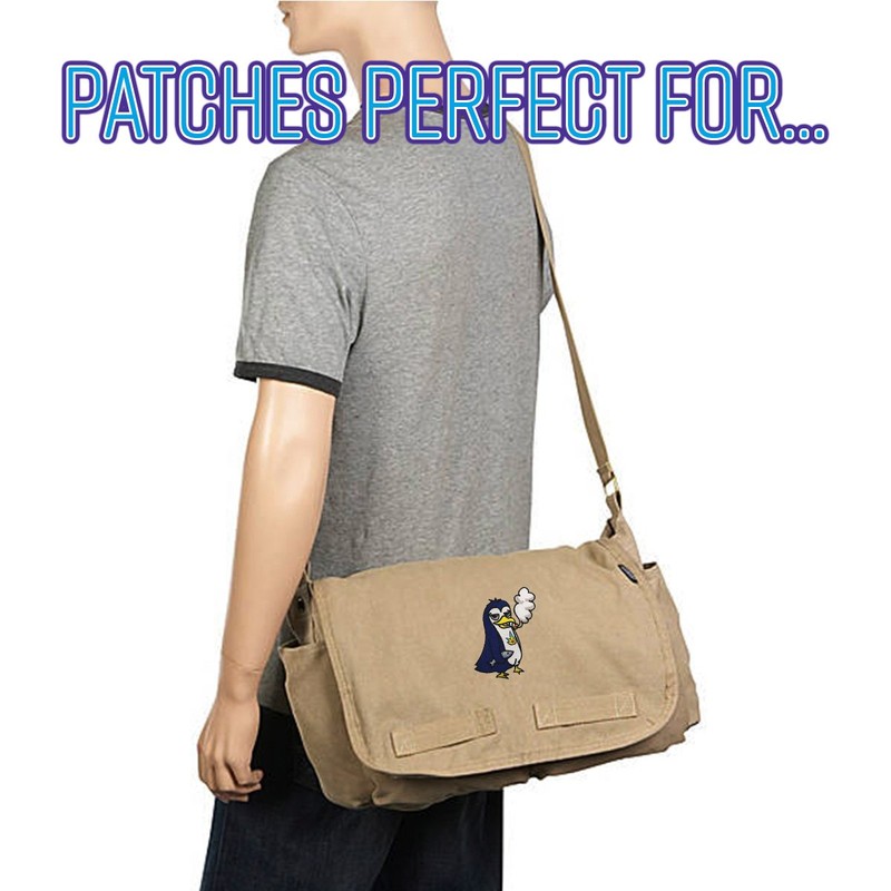 Pot Smoking Pals Smoking - Iron on Embroidered Patch Applique