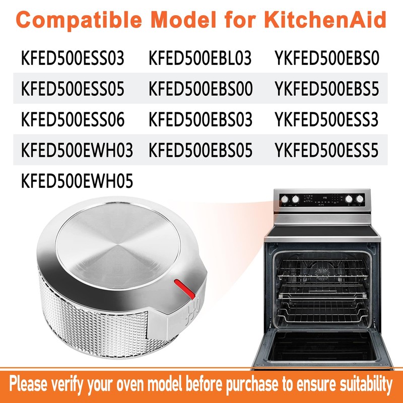 W11156487 W10823529 Oven Range Knob Replacement, Compatible with Whirlpool KitchenAid