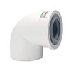 Rinnai 224078PP 90 degree elbow venting, Small, white