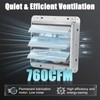 Criditpid 7 Inch Shutter Exhaust Fan, Wall Mounted Vent Fan