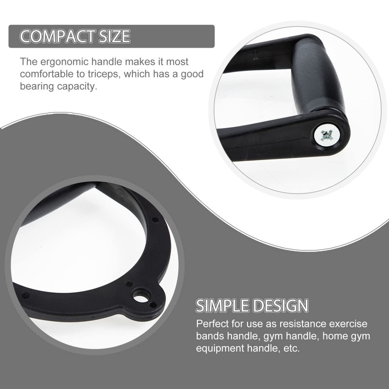GRIRIW 2Pcs Wear Resistant Gym Handles Convenient Exercise Accessories for