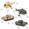 Vokodo 5 Pack Armed Forces Vehicle Bundle Toy Playsets, Friction