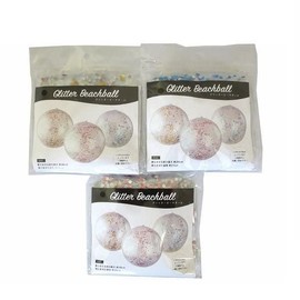 Beach Ball Glitter Diameter 10.2 inches (26 cm) [Color Not Specified] Number of Items (1 Piece)