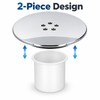 Fast Flow Shower Drain Cover with Hair Trap – Replacement