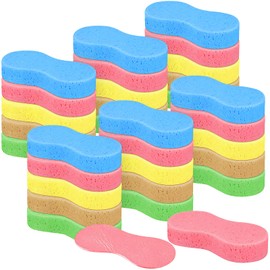 30 Pack Car Wash Sponge, Large Cleaning Sponge All Purpose Thick Sponges Washing Sponge Kitchen Sponges Non Scratch Dish Sponge for Cars Kitchen Bathroom(5 Colors)