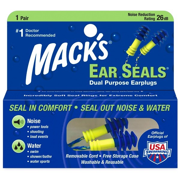 MACK'S Ear Seals On Lanyard - 1 Pair
