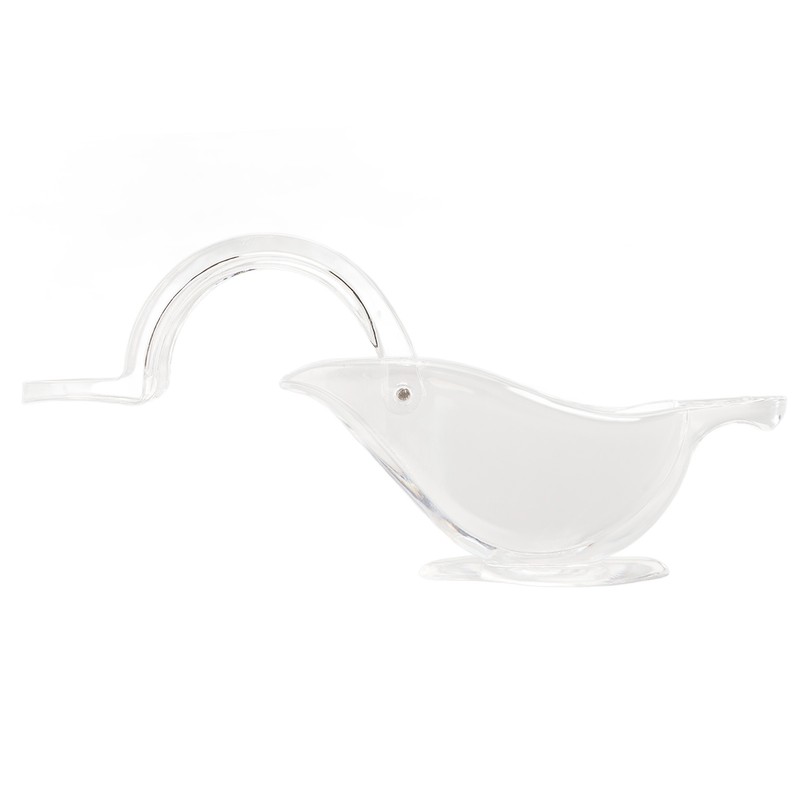 10Pcs Manual Lemon Juicer Transparent Safe Acrylic Fish Bird Shaped