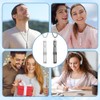 atnayo atnayo 2 Pcs Anxiety Necklace,Breathing Necklace, Stainless Steel Breathlace