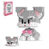 FINELYCR Puppy Clamping Blocks Animals, Schnauzer Micro Building Blocks, Cute