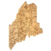 Totally Bamboo Destination Maine State Shaped Serving and Cutting Board,