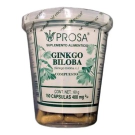 Ginkgo Biloba Prosa: Suplemento Herbal Vegano en Cápsulas para Bienestar