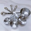 Stainless Steel Measuring Set, 8-Piece Stackable Cups and Spoons, Kitchen