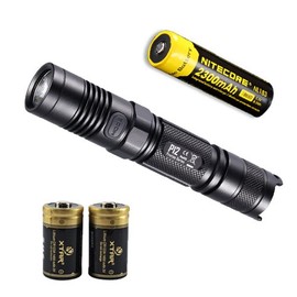 Nitecore P12 2015 Edition LED Flashlight w/ NL183 Battery & 2 Premium CR123A Batteries