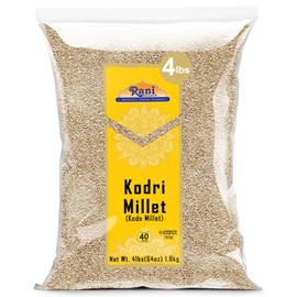 Rani Kodri (Polished Kodo Millet Seeds) Ancient Grains, 64oz (4lbs) 1.81kg ~ All Natural | Gluten Friendly | NON-GMO | Kosher | Vegan | Indian Origin (Varagu/Kodra/Harka)