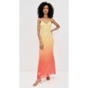 Runaway the Label Women's Niyah Maxi Dress, Mimosa Ombre, Yellow,