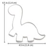 LILIAO 4.5" Brontosaurus Cookie Cutter Dinosaur Sandwich Cutters, Stainless Steel