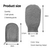 2PCS Scrub Gloves, 2PCS Facial Cleansing Gloves, Clean Body and