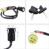 STABSOLI Starter Motor & Solenoid Relay & Ignition Switch for