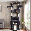 Gitelsnour Cat Tree, 78.7'' Cat Tower, 2 Big Condos for