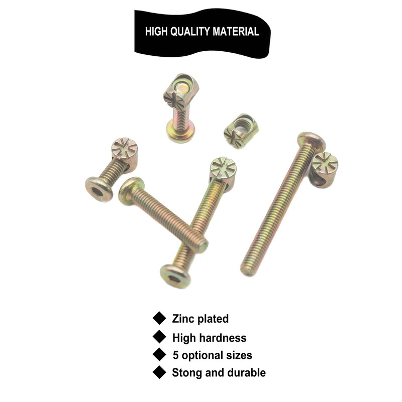 M6 Baby Crib Hardware Replacement Kit, cSeao 50pcs Socket Cap