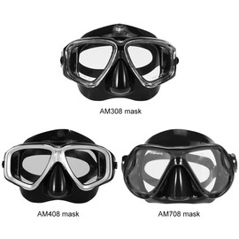 Lixada Adults Freediving Mask Anti-fog Diving Snorkeling Scuba Swimming Mask Tempered Glass Lens Goggles for Men Women