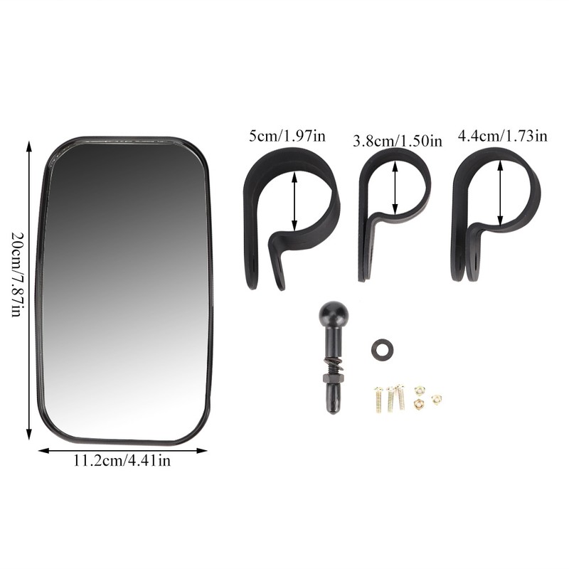 Universal UTV Rear View Mirror Wide Angle Center Reflective Mirror