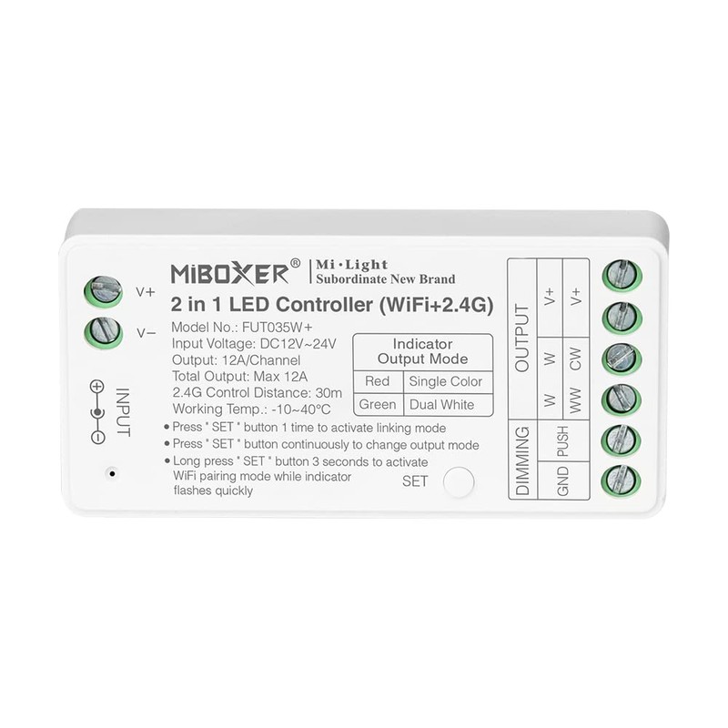 Minxue FUT035W+2 in 1 LED Sheet Controller (WiFi+2.4G)