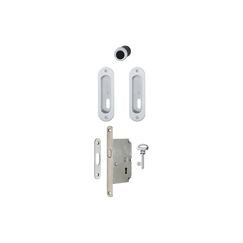 Hoppe 3948382 Sliding Door Handle Oval ROS. BB Set 4930