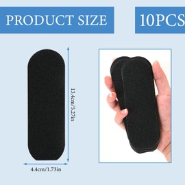 MSKS 10Pcs Pedicure Foot File and Callus Remover, Foot Scrubber, Dead Skin Remover, Foot Care for Wet and Dry Cracked Feet, File Replacement for Stainless Steel Foot Rasp Handl