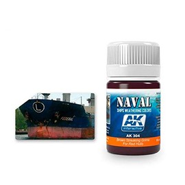 AK Interactive Brown Streaking Grime for Red Hulls