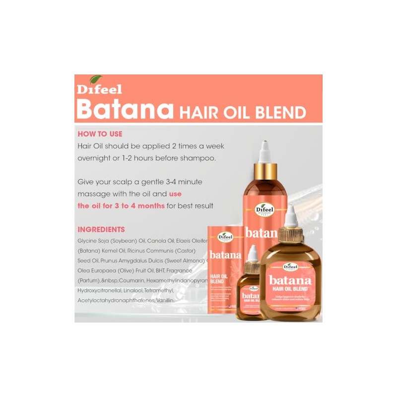 Difeel Batana - Aceite para el Cabello Pr?mium de 2.5