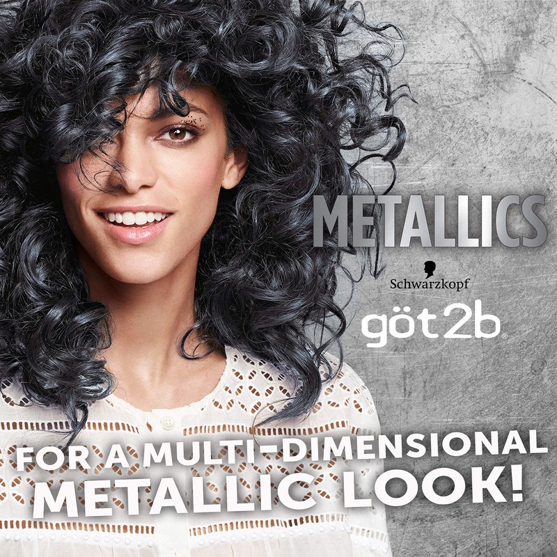 Got2B Metallic Permanent Hair Color, M73 Smoky Steel