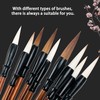 WSNDM Chinese Brush Set 10, Chinese Calligraphy Brush, Japanese Sumi