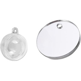 1 Set Betta Fish Training Mirror, 5cm Clear Floating Aquarium Decor for Fish Exercise, Aquarium Decor Floating