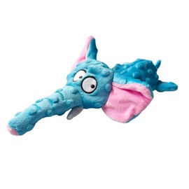 ZENVALY Dog Toy, Squeaky Toy for Dogs, Squeaky Toy, Dog Toy without Stuffing, Plush Toy, Dog Plush Safe Chew Toy for Puppies, Small, Medium Dogs, Elephant Light Blue