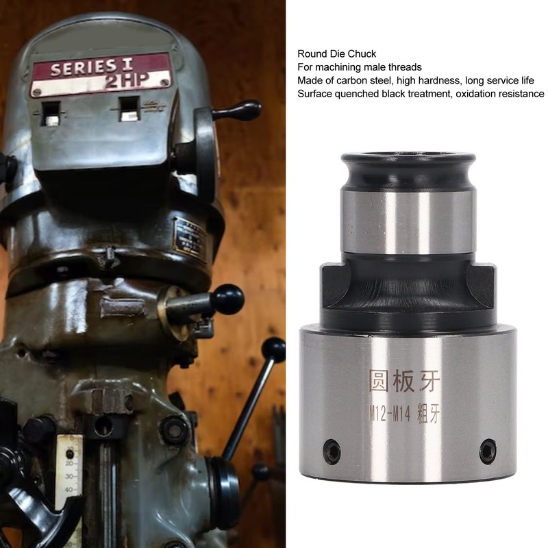 Thread Die Chuck Round Carbon Steel 30mm OD Interface Anti