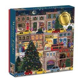 500 Piece Christmas Street Winter Night Puzzles Educational Family Game Decorations Gift for Kids Teen Adults