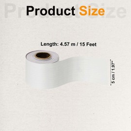 PATIKIL Wood Grain Tape 2" x 32 ft, Self-Adhesive Wood Texture Repair Tape Realistic Wooden Effect Patch for Furniture Cabinets Floor Walls, White Wood Grain