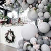 PartyWoo Gray Balloons 50 pcs 12 Inch Matte Grey Latex