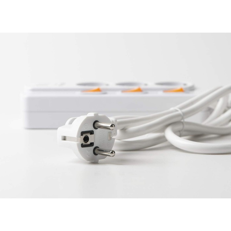 NEUVIELE Power Strip with 2 USB, 2-Way 3-Way Surge Protection,