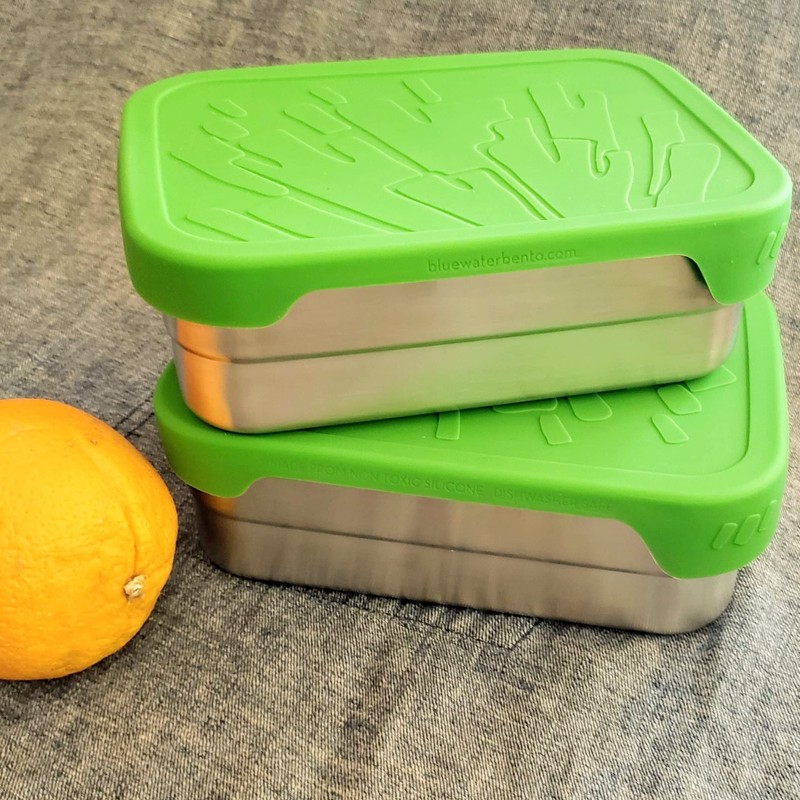 ECOlunchbox Blue Water Bento | Splash Box XL, Große Edelstahldose