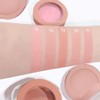 Nude Pink Matte Powder Blush Palette Cheeks Face Makeup, Achieves