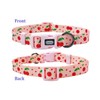 Olahibi Dog Collar and Leash Combo Set, Cherry Fruit Pattern,