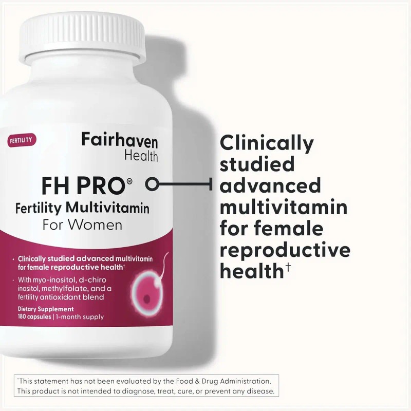 Inositol Fairhaven Health Pro Women 180 Cápsulas Fertilidad Femenina