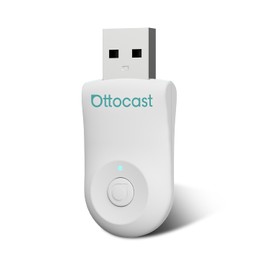 2025 Upgraded 2-in-1 Wireless CarPlay & Android Auto Adapter, OTTOCAST MINI for iOS 10+ & Android 11+, Converts Wired CarPlay to Wireless, Plug & Play, USB-A & USB-C Compatible (White)