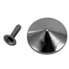 100pcs Mushroom Rivets Multipurpose Double Cap Mushroom Rivets for Belts